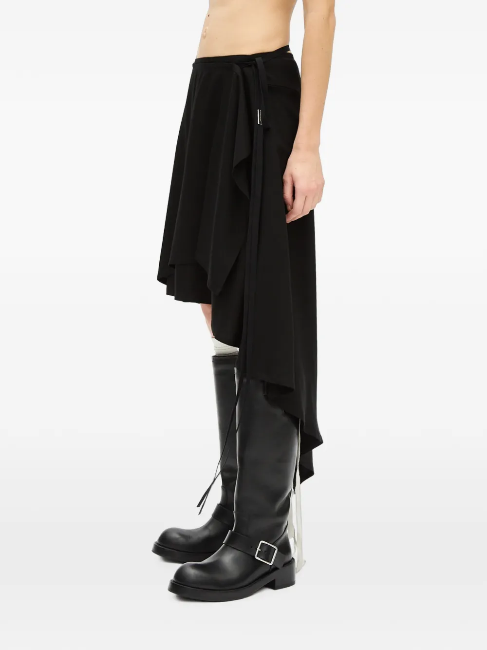Ann Demeulemeester Asymmetrische rok Zwart