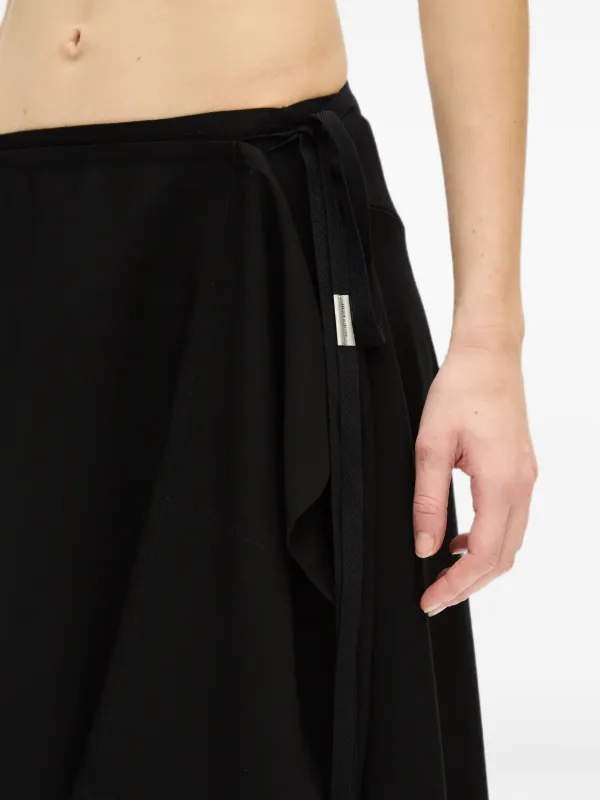 Ann Demeulemeester Layered Asymmetric Skirt | Black | FARFETCH