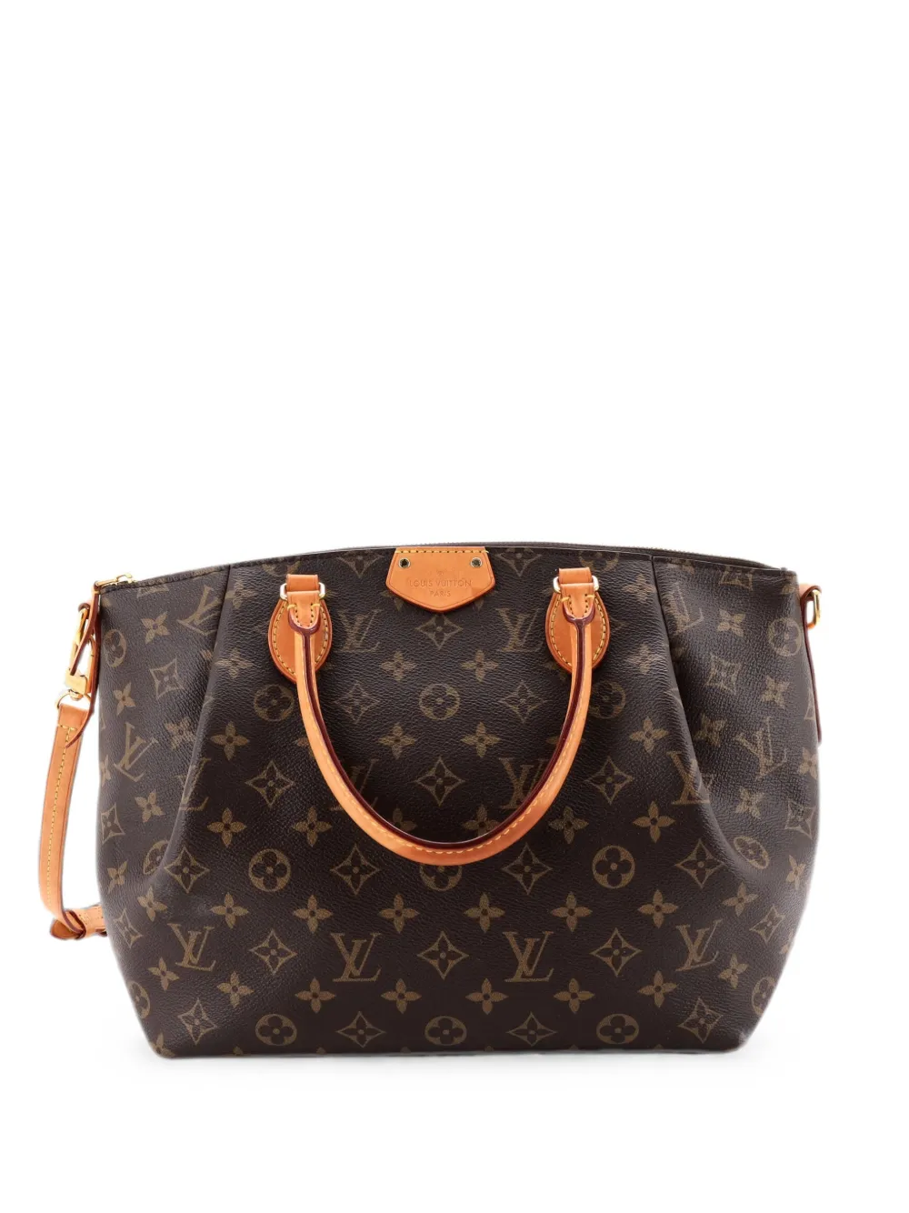 Pre-owned Louis Vuitton Turenne Handbag Monogram Canvas Mm Satchel In Brown