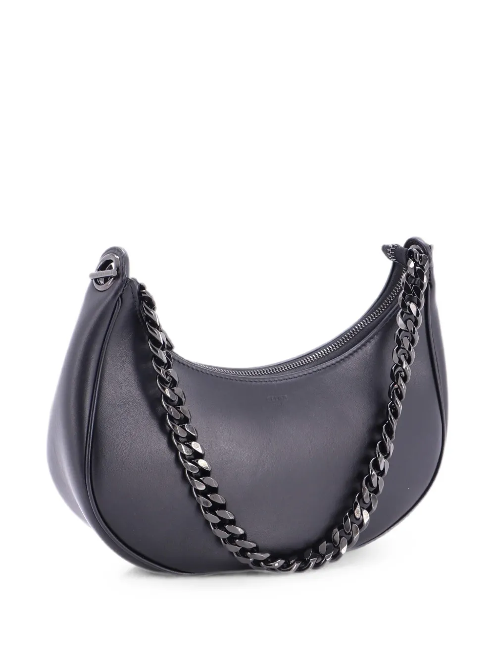 Celine Pre-Owned Borsa passepartout Ava media in pelle con catena - Nero
