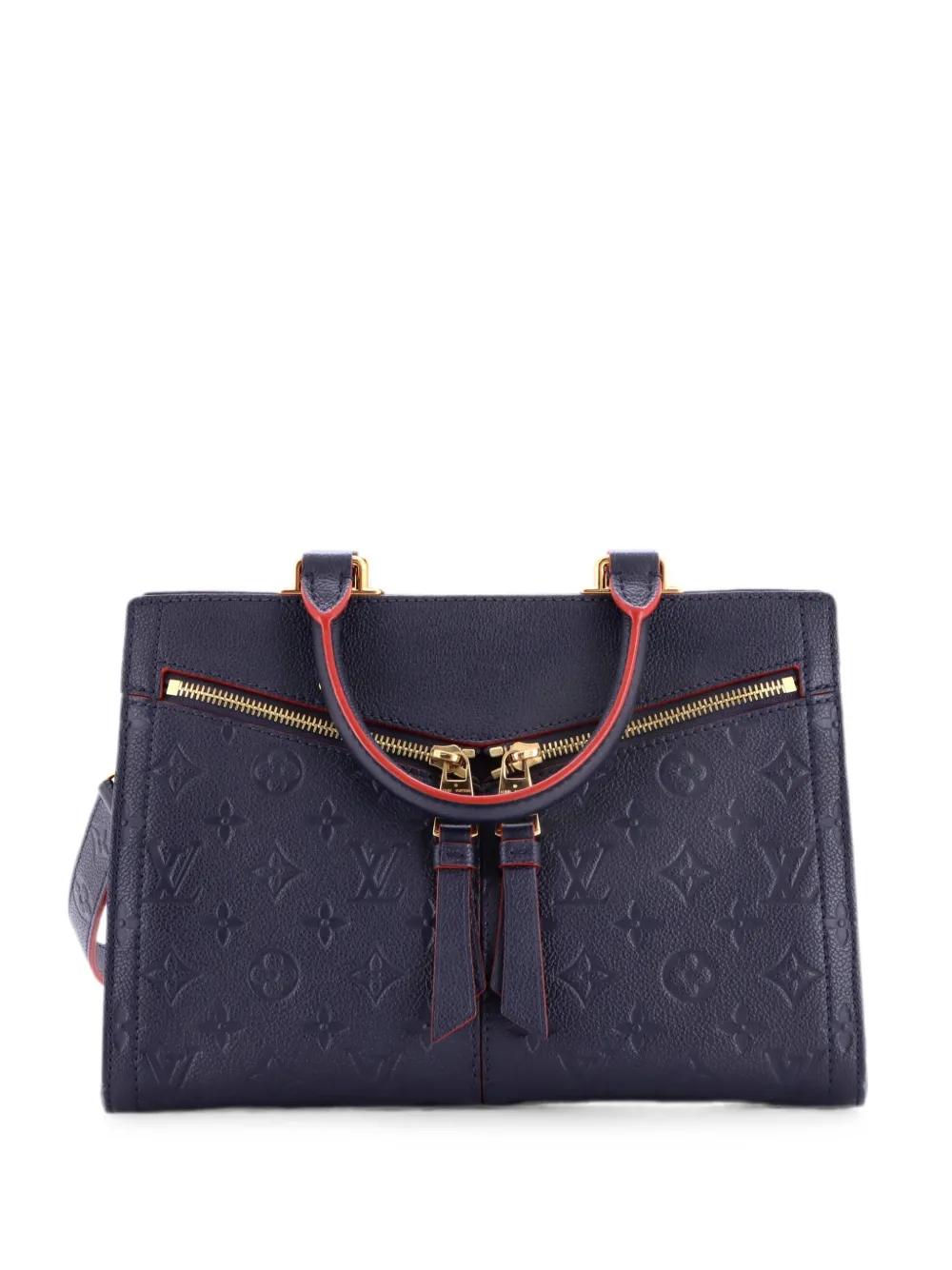 Louis Vuitton Pre-Owned Borsa tote Sully PM in pelle Empreinte con monogramma - Blu