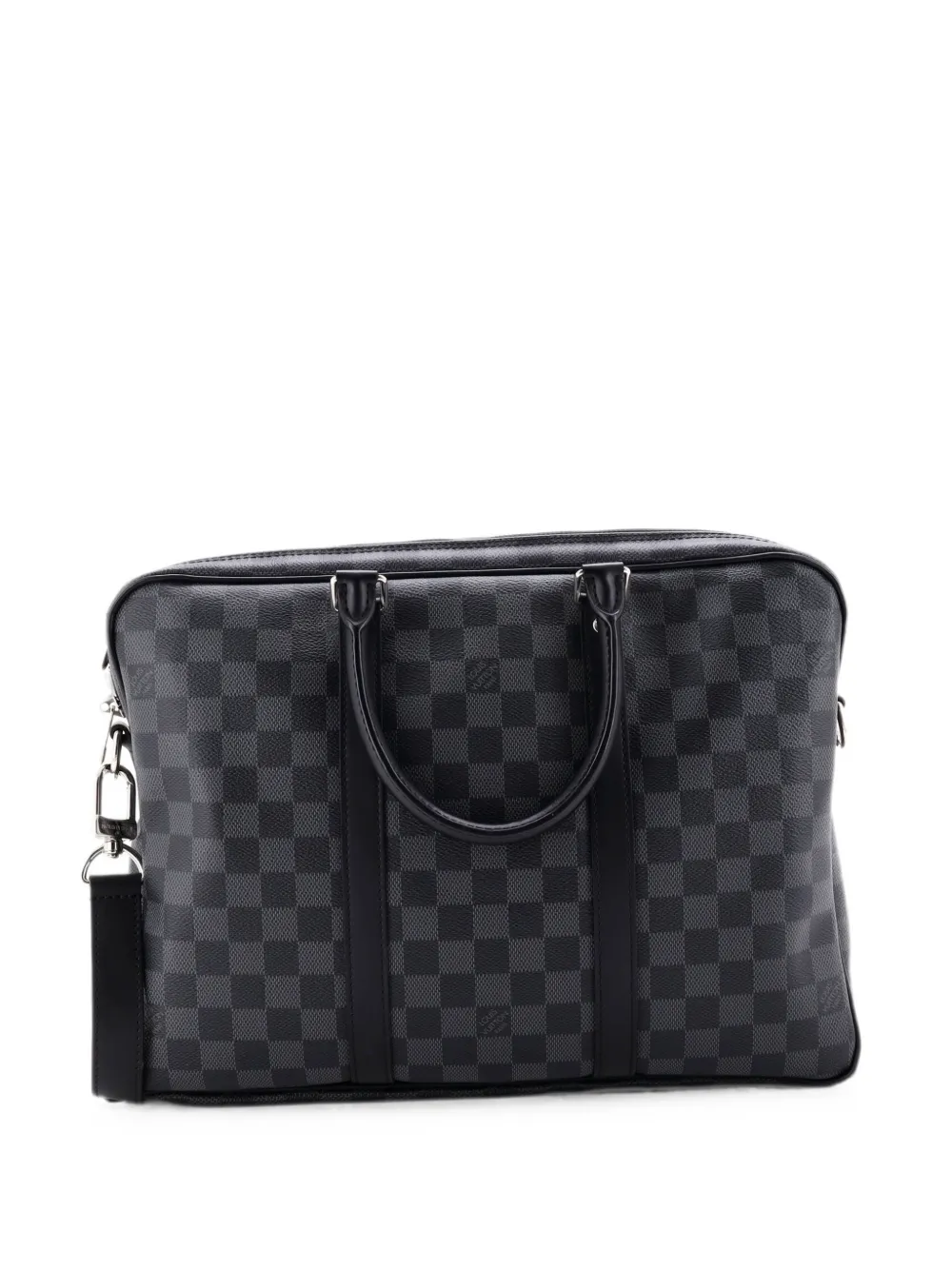 Louis Vuitton Pre-Owned Portadocumenti Porte-Documents Voyage in pelle Damier Graphite PM - Nero