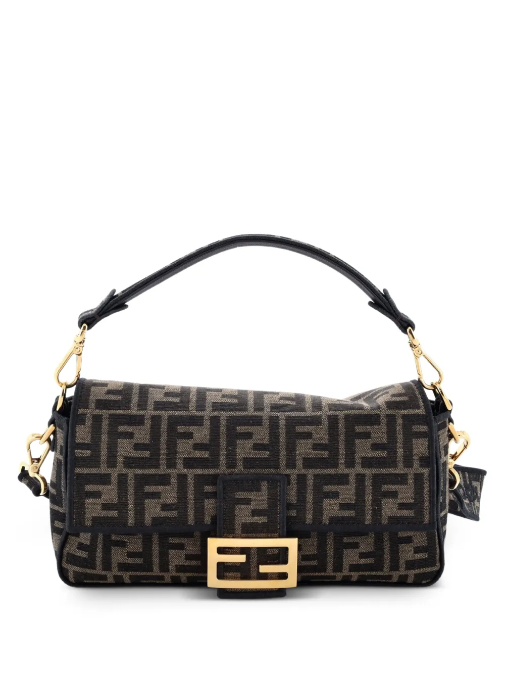Fendi Pre-Owned Baguette NM Bag Zucca Canvas Medium shoulder bag - Brown