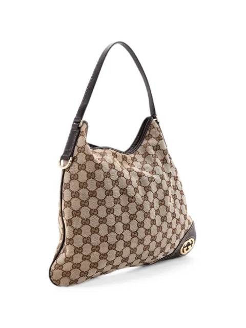 Gucci Pre-Owned New Britt GG Canvas Medium hobo bag