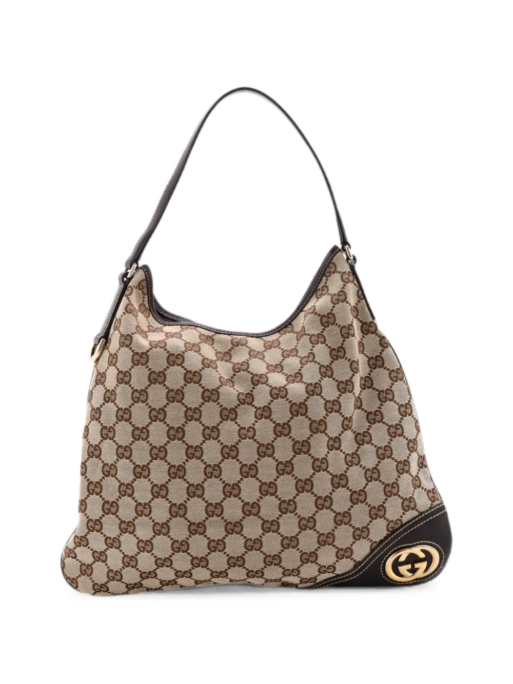 Gucci Pre-Owned Borsa passepartout New Britt GG - Marrone
