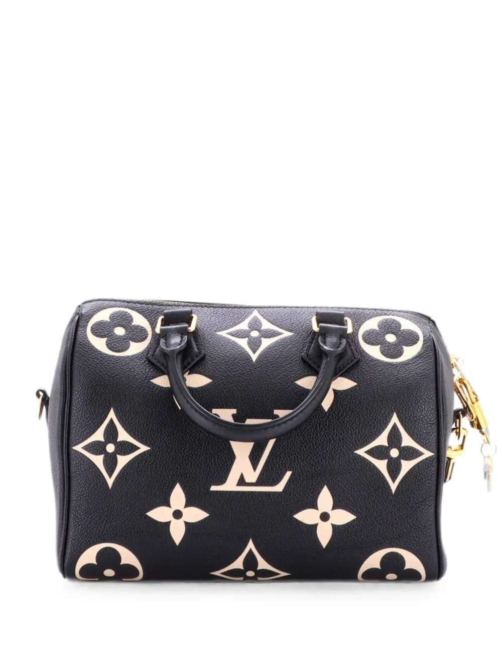 Louis Vuitton Pre-Owned Borsa a mano Speedy Bandouliere 25 in pelle Monogram Empreinte Giant bicolore - Nero