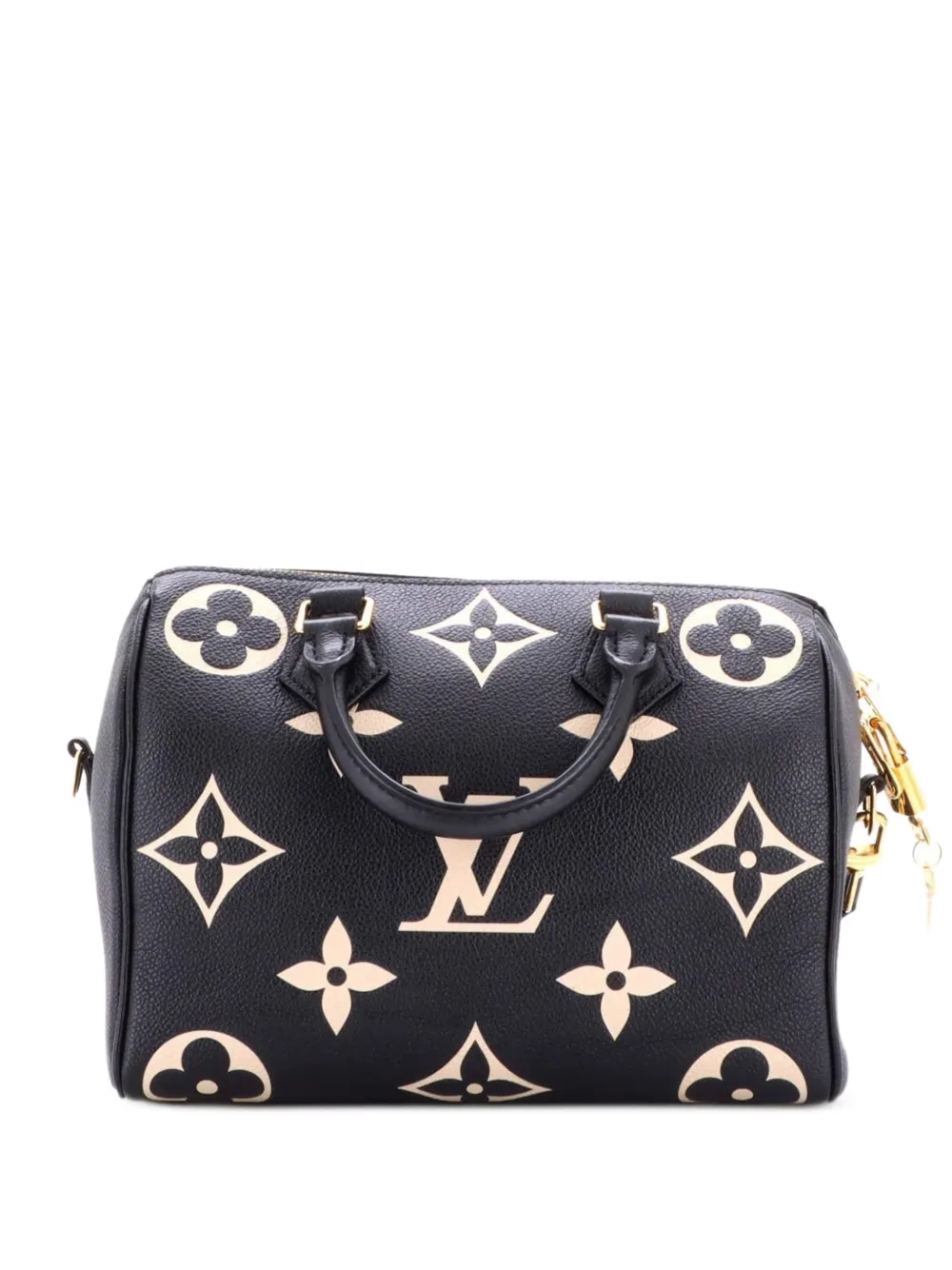 Louis Vuitton Pre-Owned Speedy Bandouliere Bicolor Monogram Empreinte Giant Handtasche 25cm - Schwarz