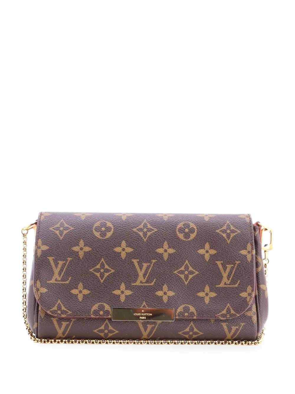 Louis Vuitton Pre-Owned Clutch Favourite PM in tela con monogramma - Marrone