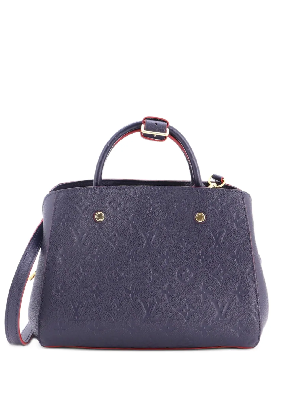 Louis Vuitton Pre-Owned Montaigne Handbag Monogram Empreinte Leather BB satchel - Blue