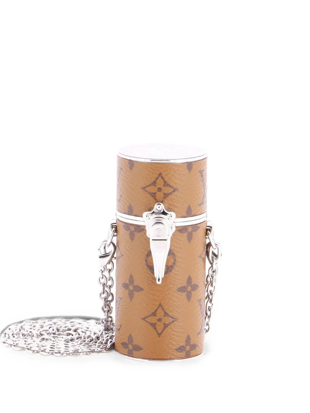 Louis Vuitton Pre-Owned Lipstick Case on Chain Reverse Monogram Canvas-Umhängetasche - Braun