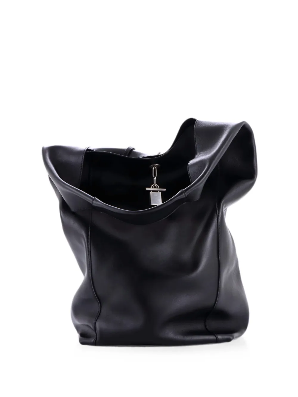 Saint Laurent Pre-Owned Borsa tote Tanger in pelle - Nero
