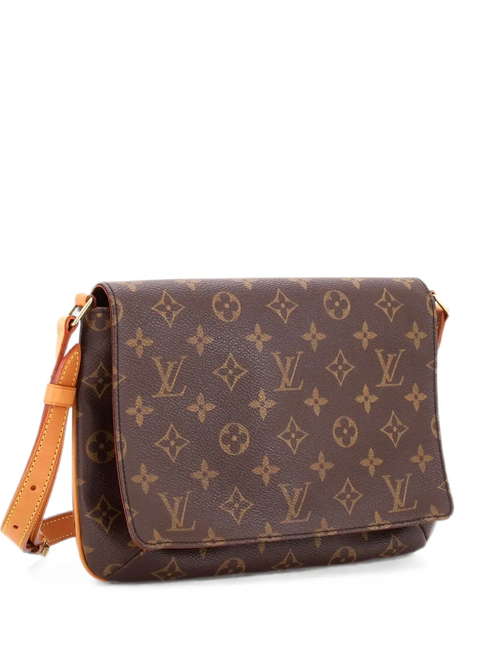 Louis Vuitton Pre-Owned Musette Tango Handbag Monogram Canvas shoulder bag - Braun