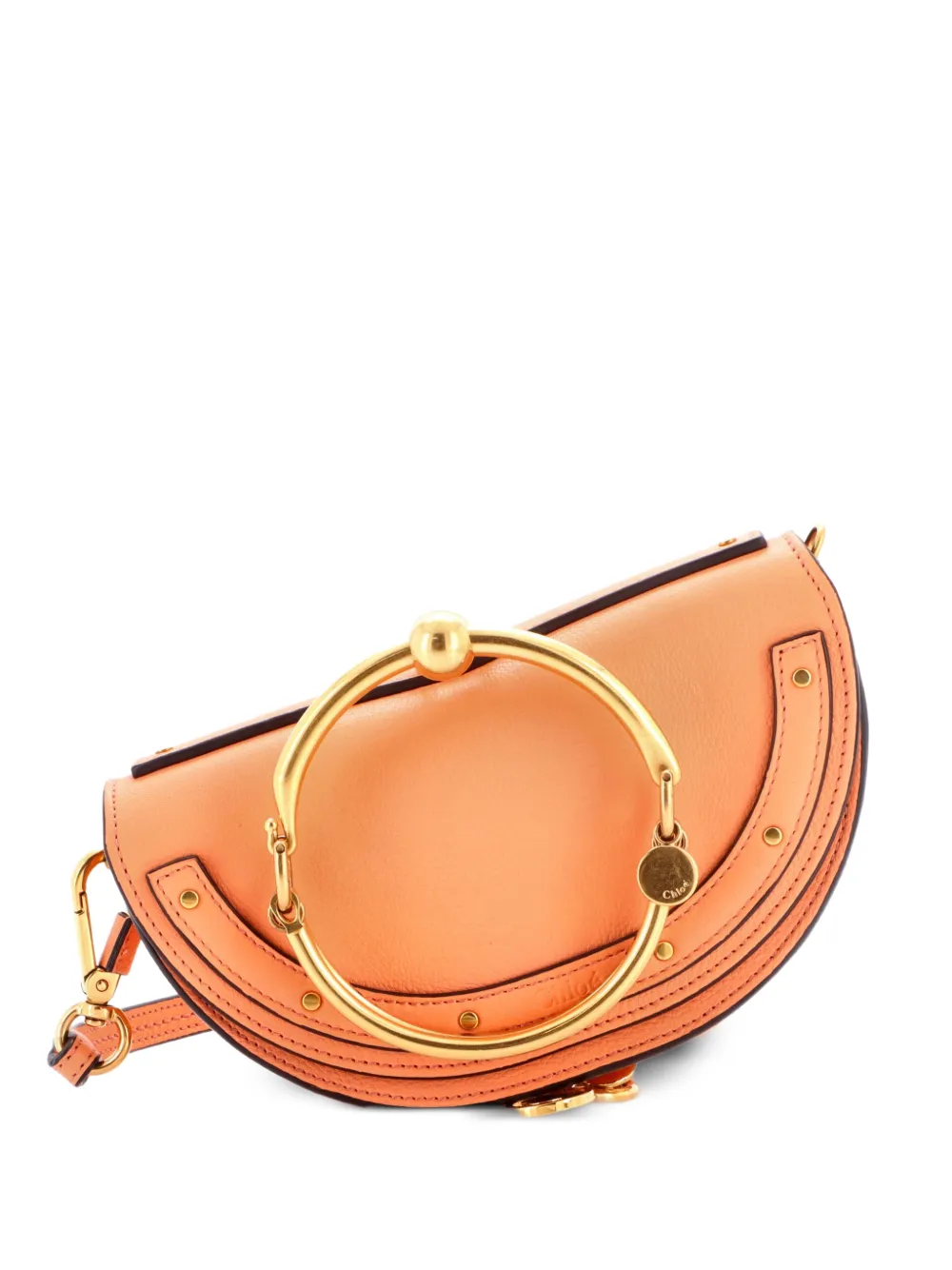 Chloé Pre-Owned Nile Leather Mini crossbody bag - Orange