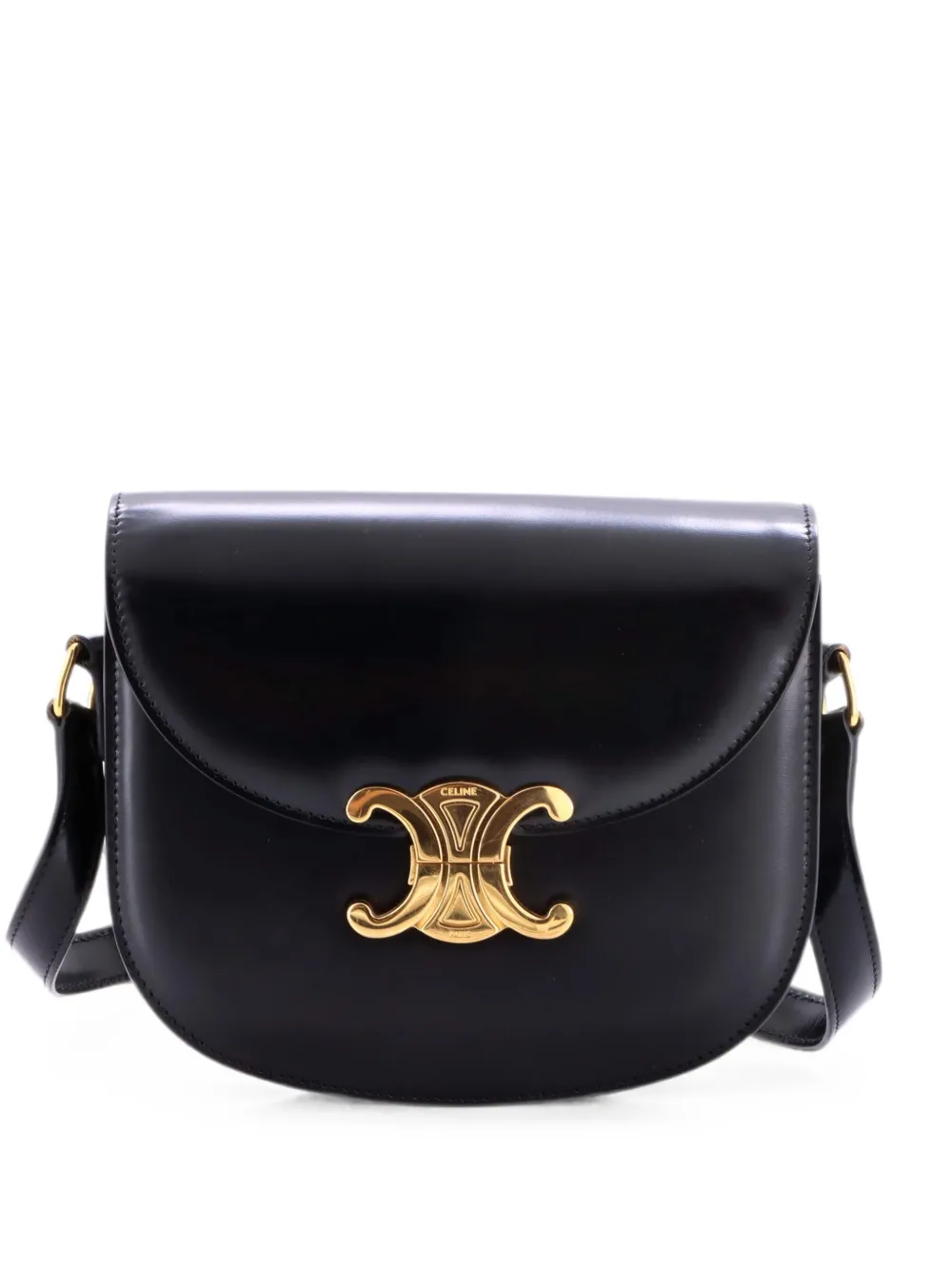 Celine Pre-Owned Borsa a spalla Triomphe Besace Clea in pelle - Nero