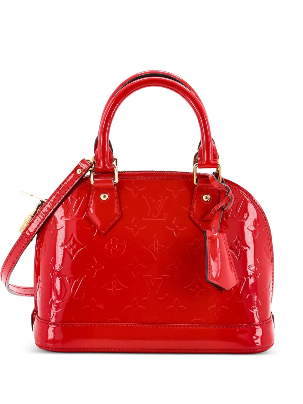 Louis Vuitton Pre-Owned Alma Monogram Vernis BB Schultertasche - Rot