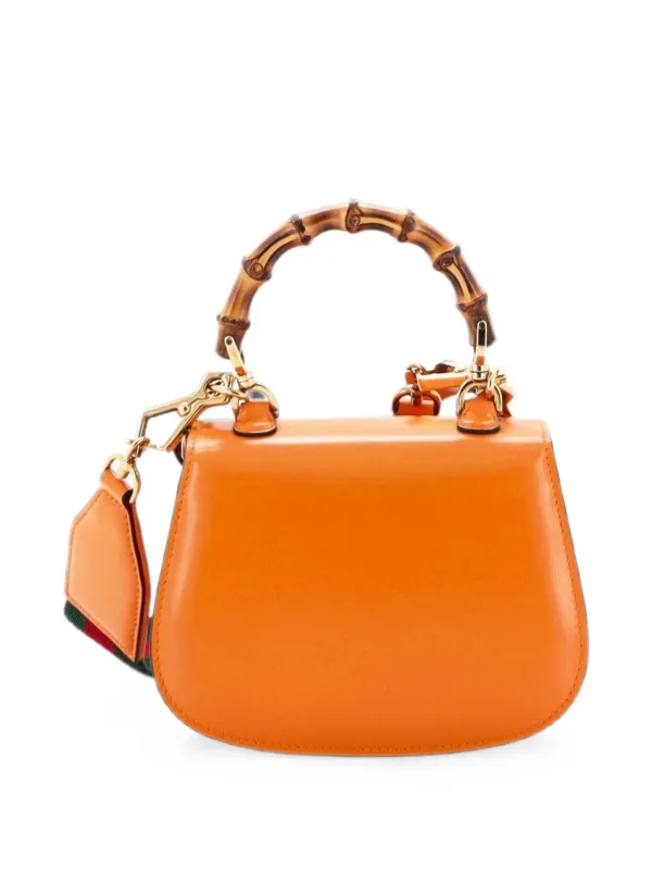 Gucci Pre-Owned バンブー 1947 トップハンドル バッグ レザー ミニ