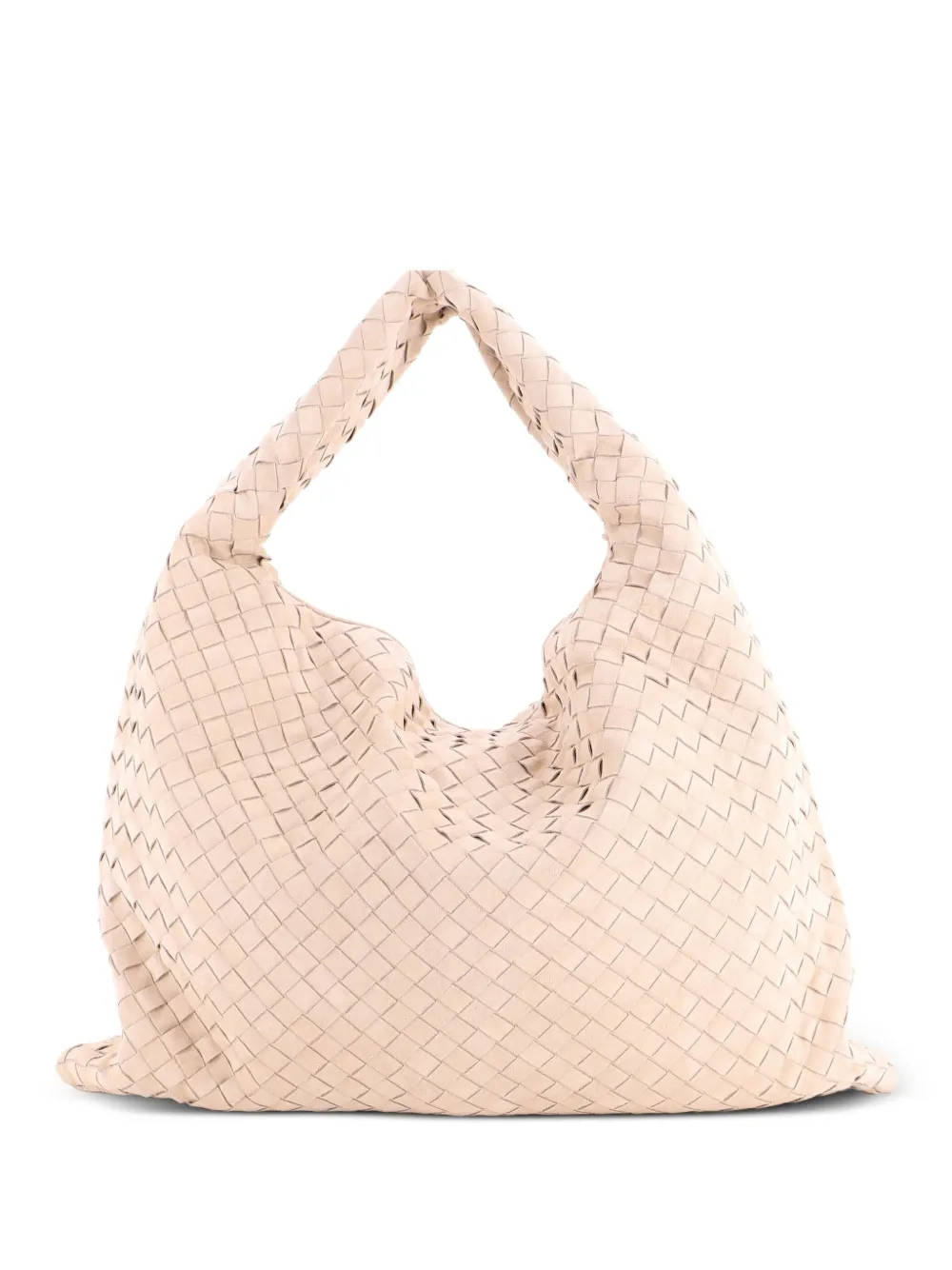 Bottega Veneta Pre-Owned Hop Intrecciato Suede Large hobo bag - Neutrals