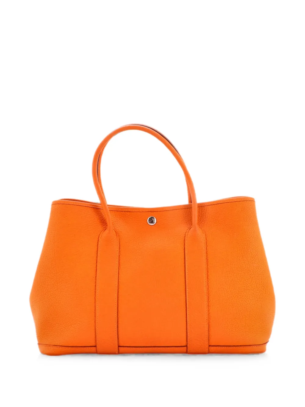 Hermès Pre-Owned Borsa tote Garden Party 36 in pelle con interno stampato e tracolla - Arancione