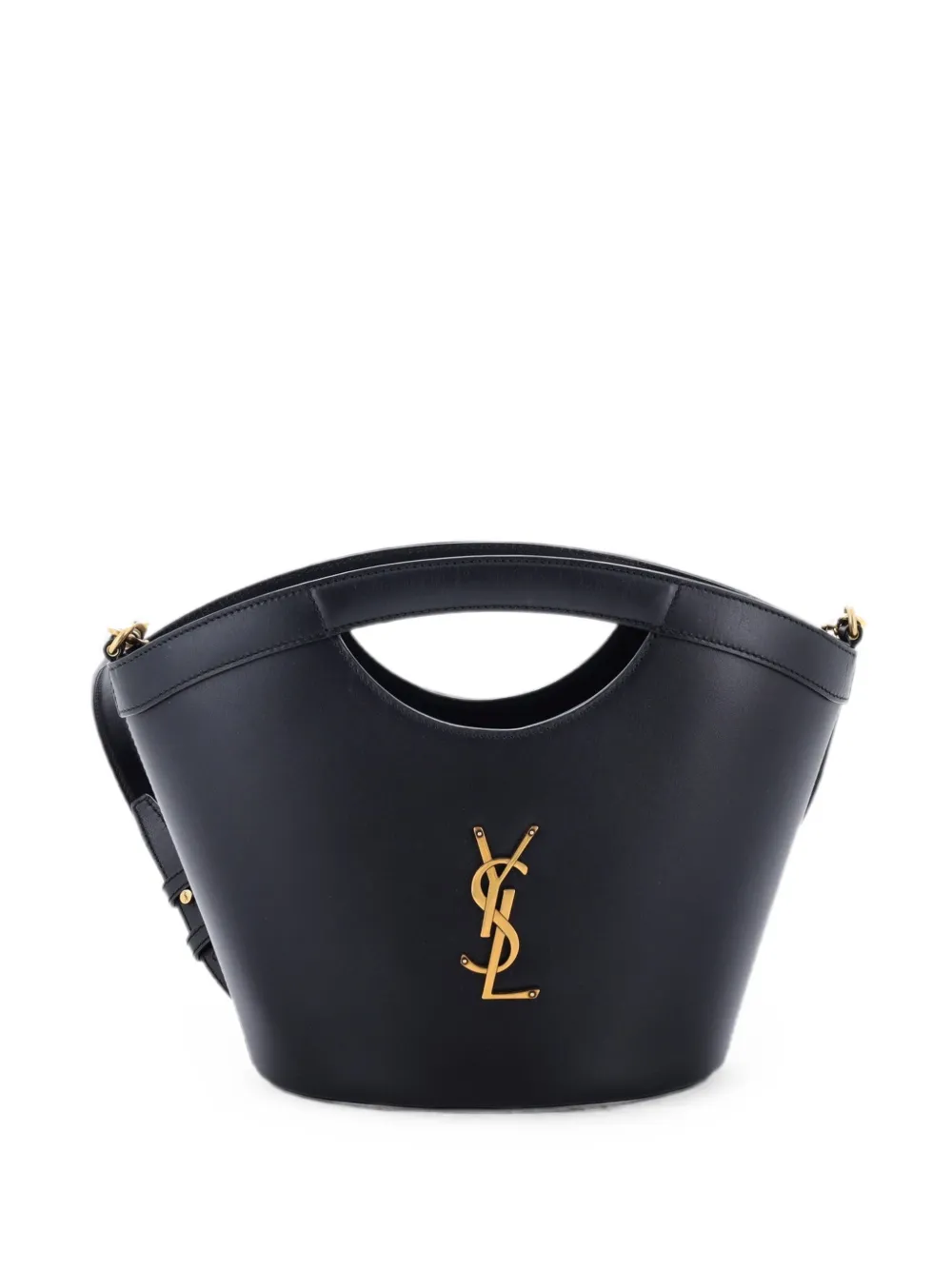 Saint Laurent Pre-Owned Borsa a secchiello Celia mini in pelle - Nero