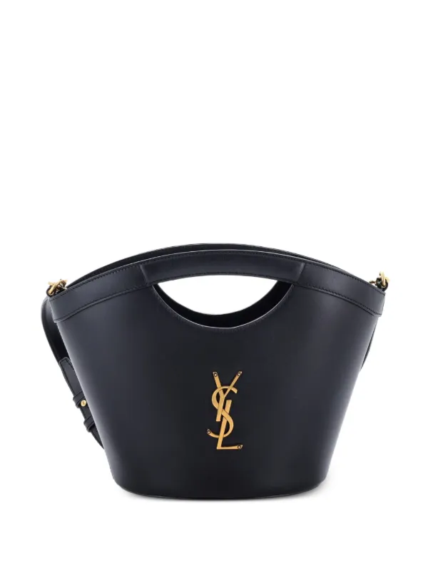 【本日限り】SAINT LAURENT  ミニバケットバッグ ブラック Saint Laurent Pre-Owned セリア トート レザー ミニ バケットバッグ