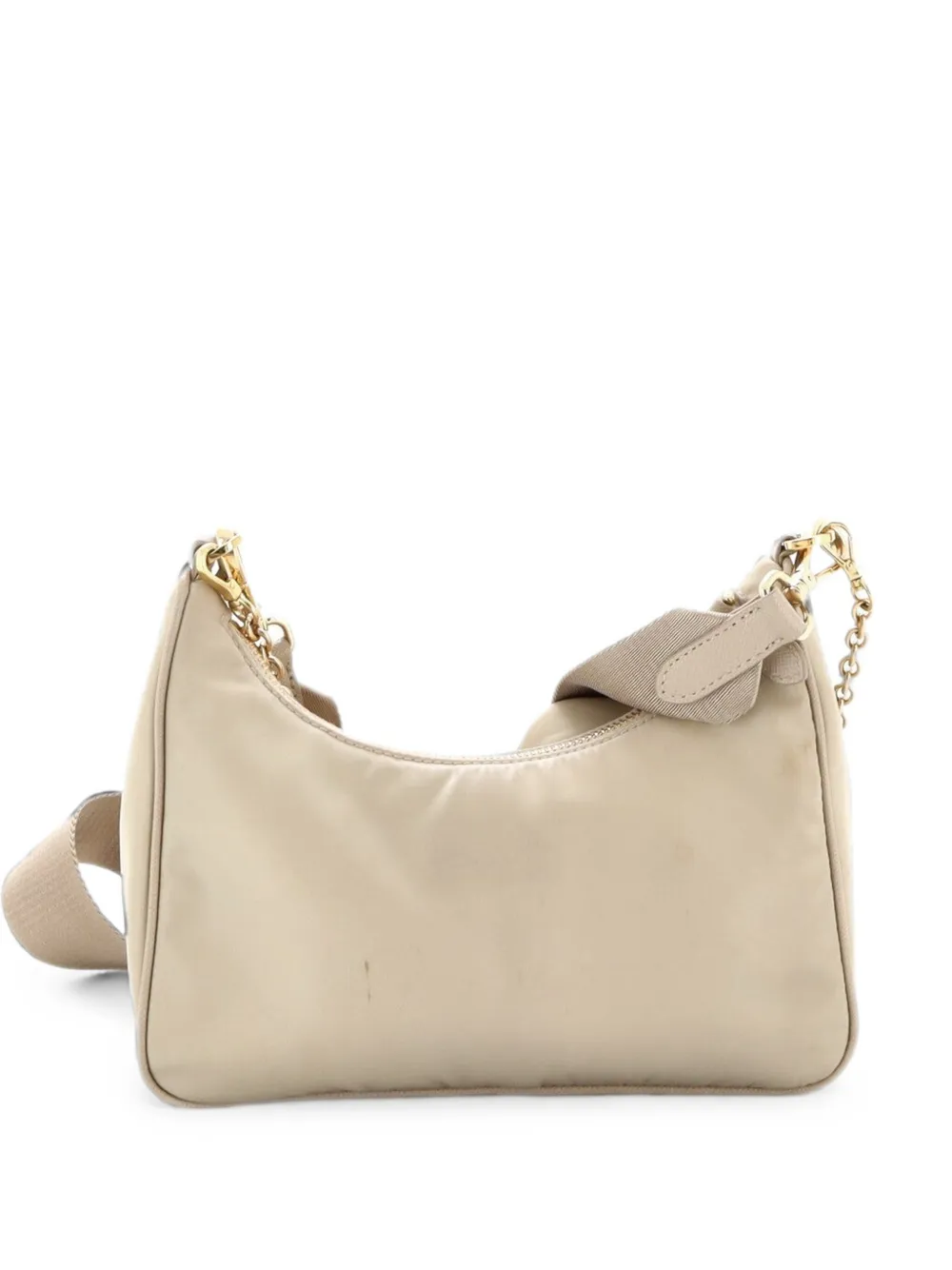 Prada Pre-Owned Borsa a spalla Re-Edition 2005 piccola in tessuto con tracolla - Toni neutri
