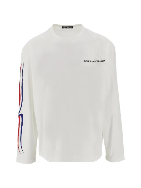 COLE BUXTON Sport logo-print long-sleeve T-shirt