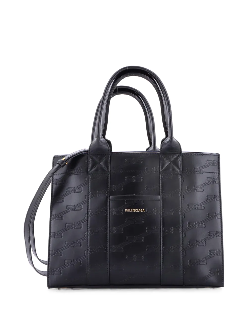 Balenciaga Pre-Owned Kleiner Beschläge Tote Bag mit Prägung - Schwarz