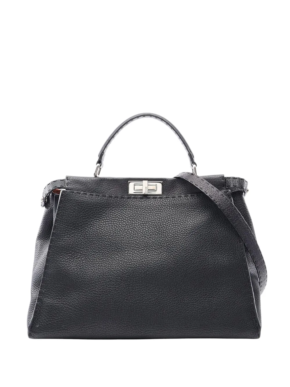 Fendi Pre-Owned 2010-2026 Large Selleria Peekaboo satchel - Nero