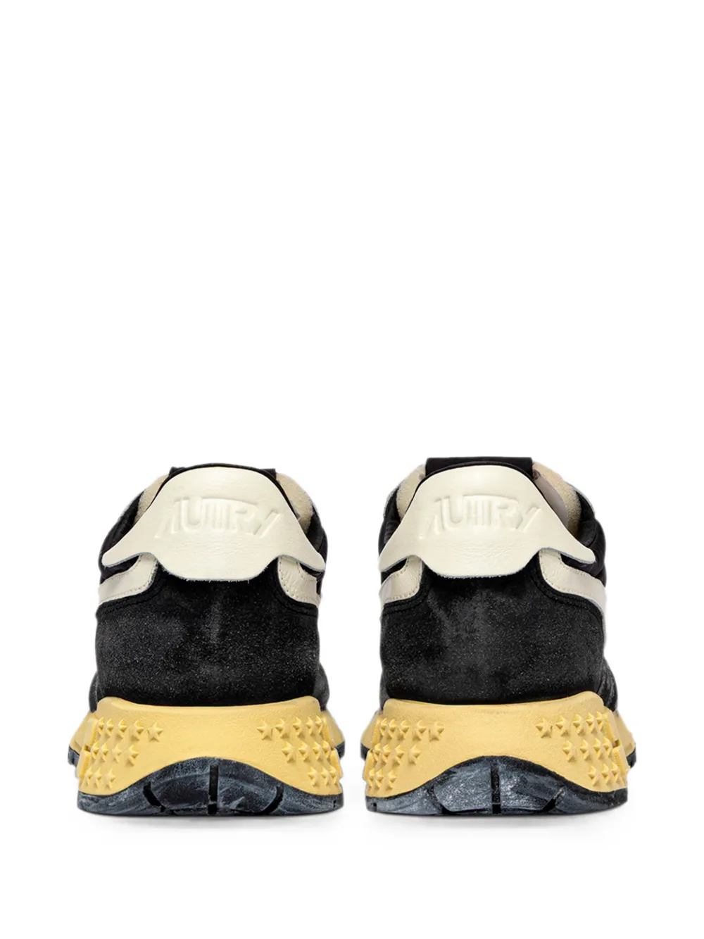 Autry Reelwind sneakers met suède vlak Zwart