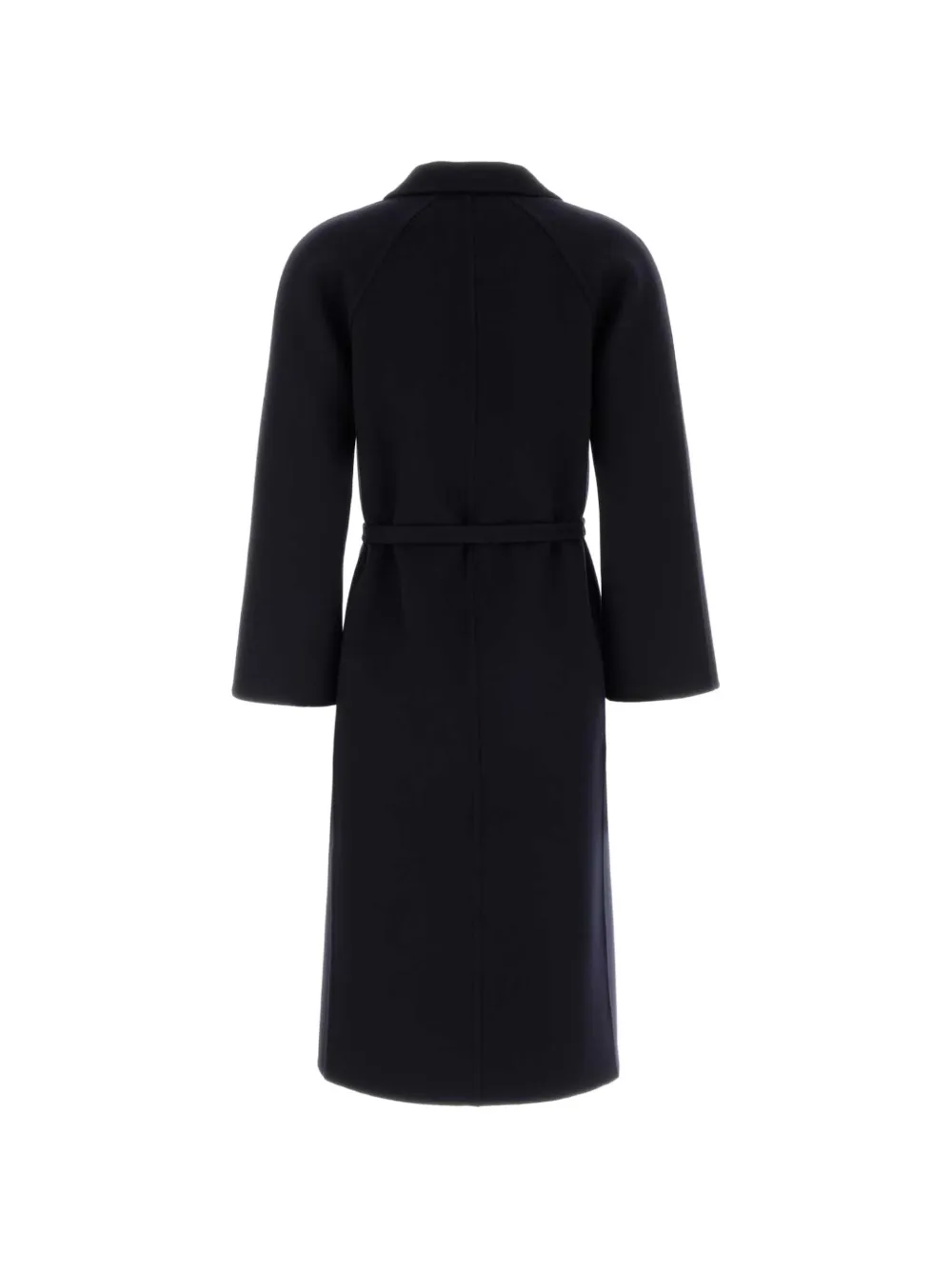 Jil Sander Wollen jas met ceintuur Blauw