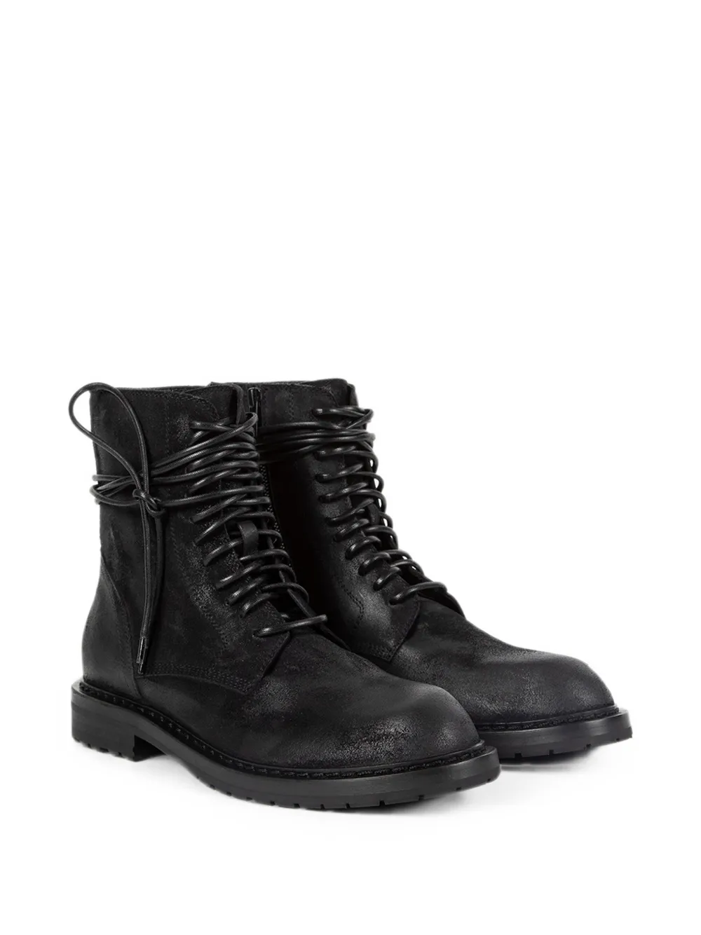 Ann Demeulemeester Danny lace-up ankle boots Zwart