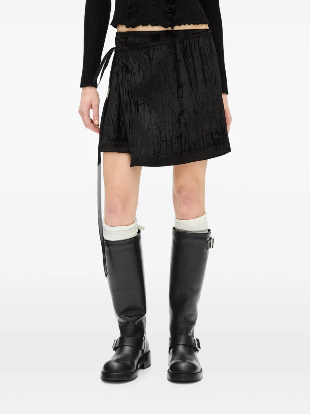 Ann Demeulemeester Jolien midi skirt - Nero