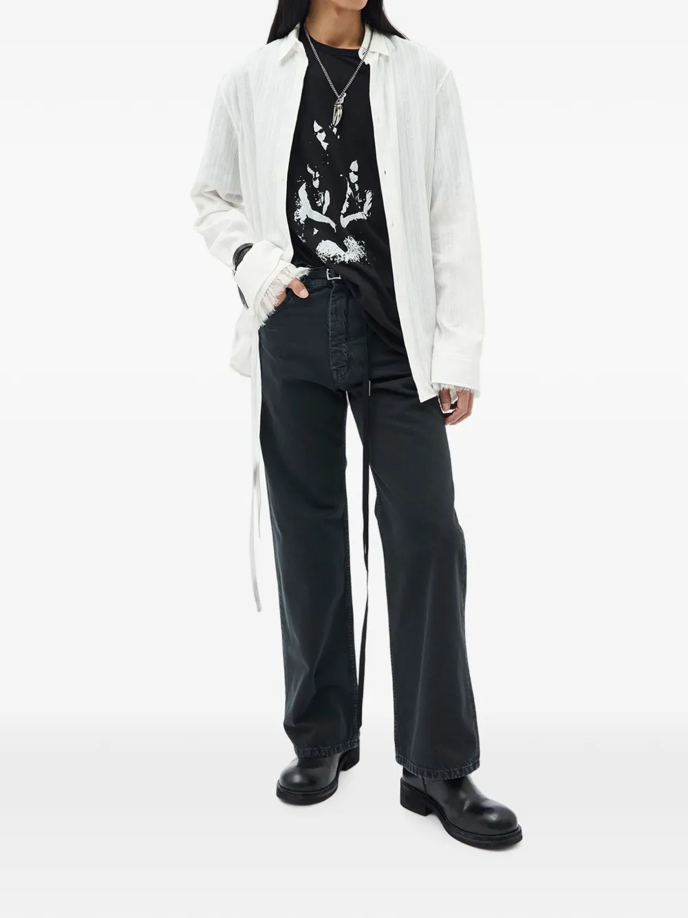 Ann Demeulemeester Andre overhemd Wit