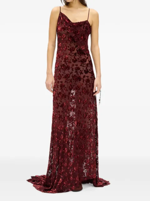 Ann Demeulemeester devoré-effect maxi dress
