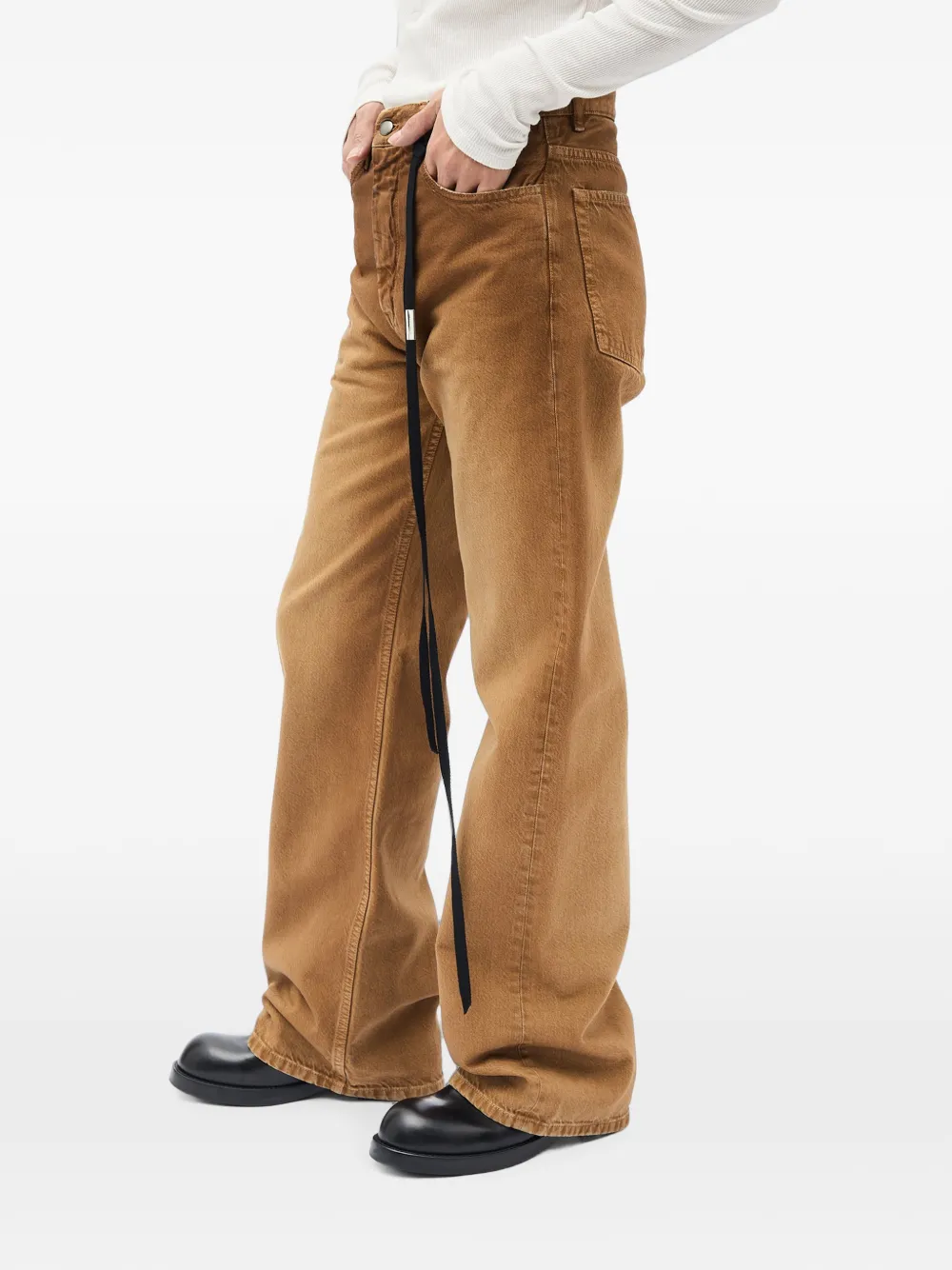 Ann Demeulemeester Modest flared jeans Bruin