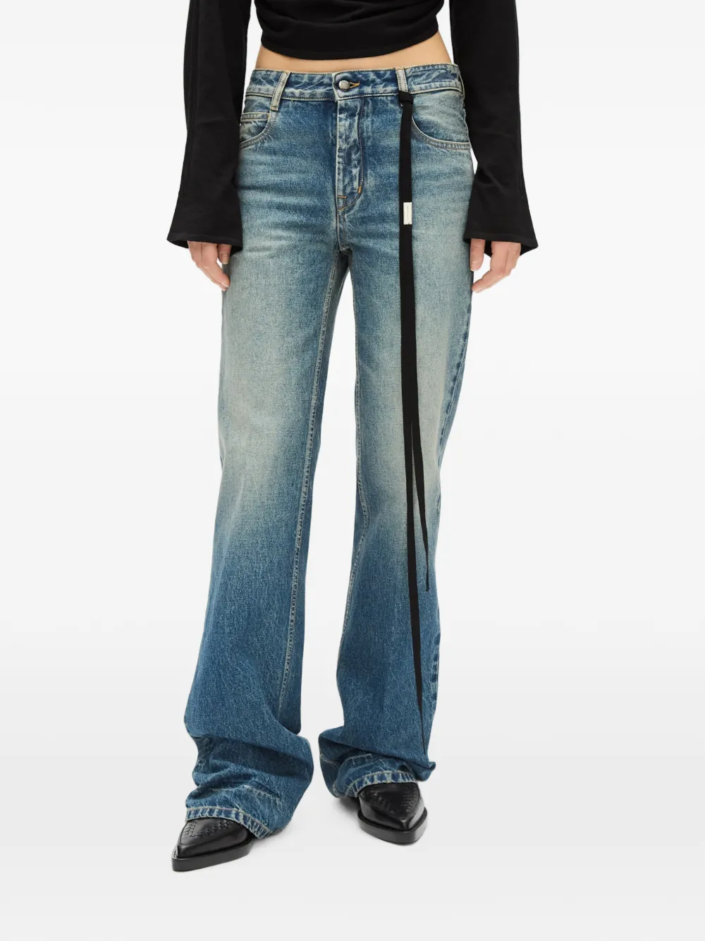 Ann Demeulemeester Jeans Vive con cinque tasche - Blu