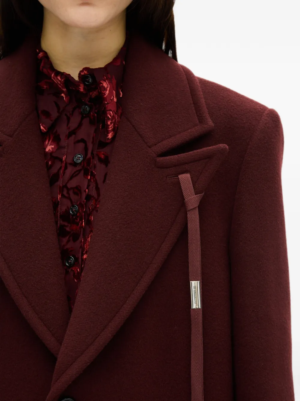 Ann Demeulemeester Aldina jas Rood