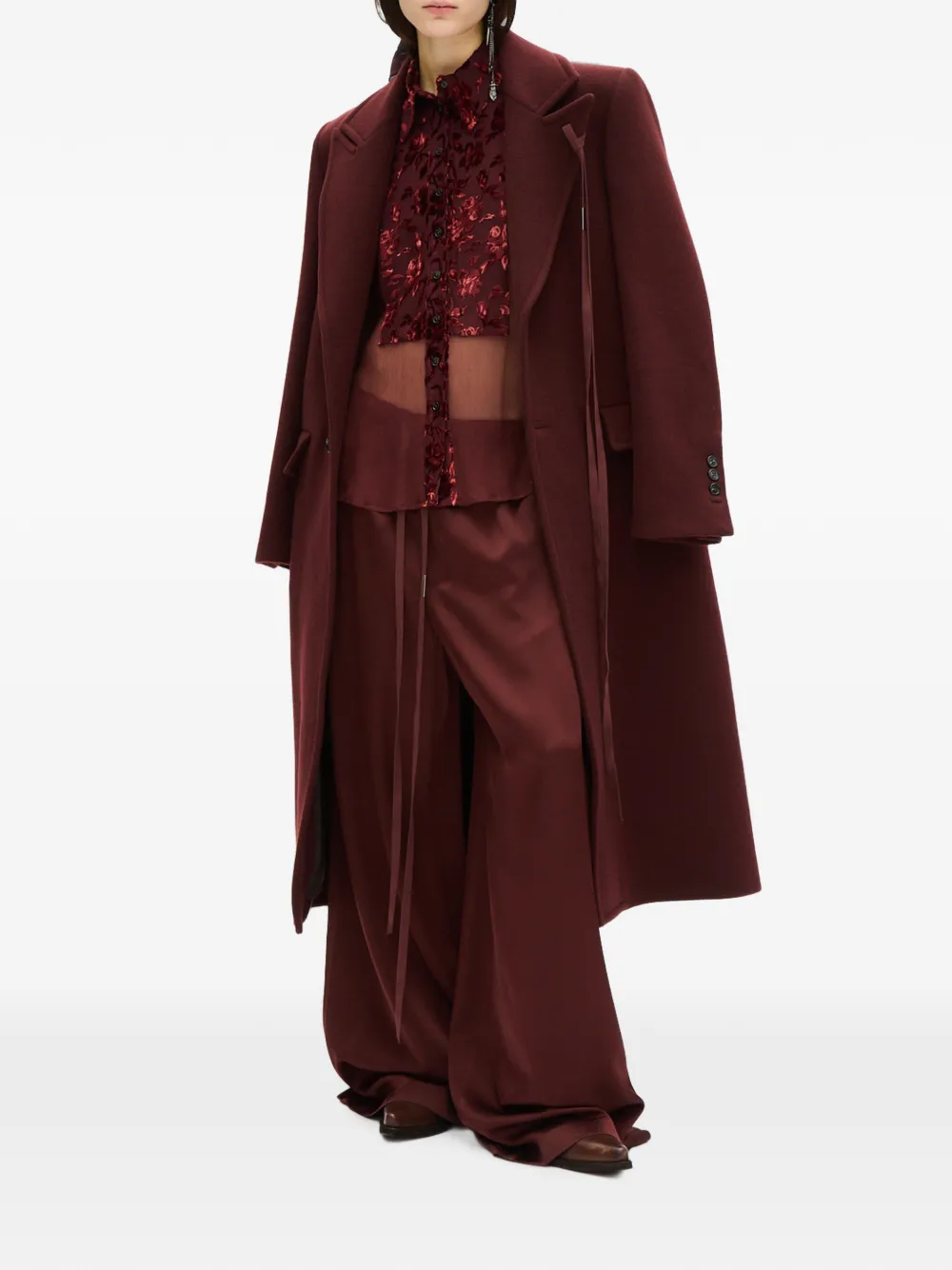 Ann Demeulemeester Aldina jas Rood