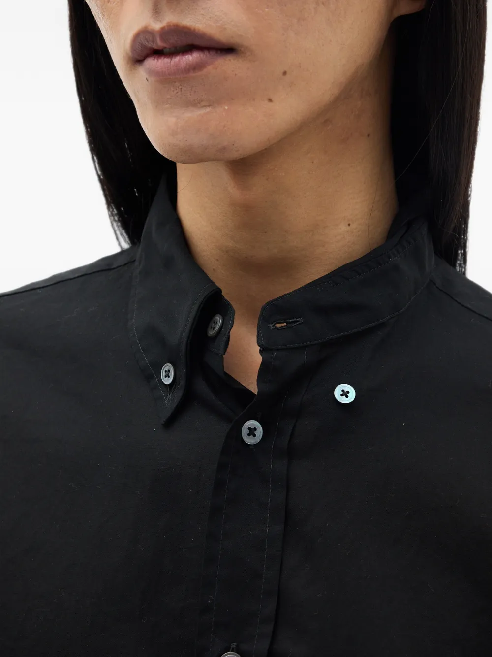 Ann Demeulemeester Button-down overhemd Zwart