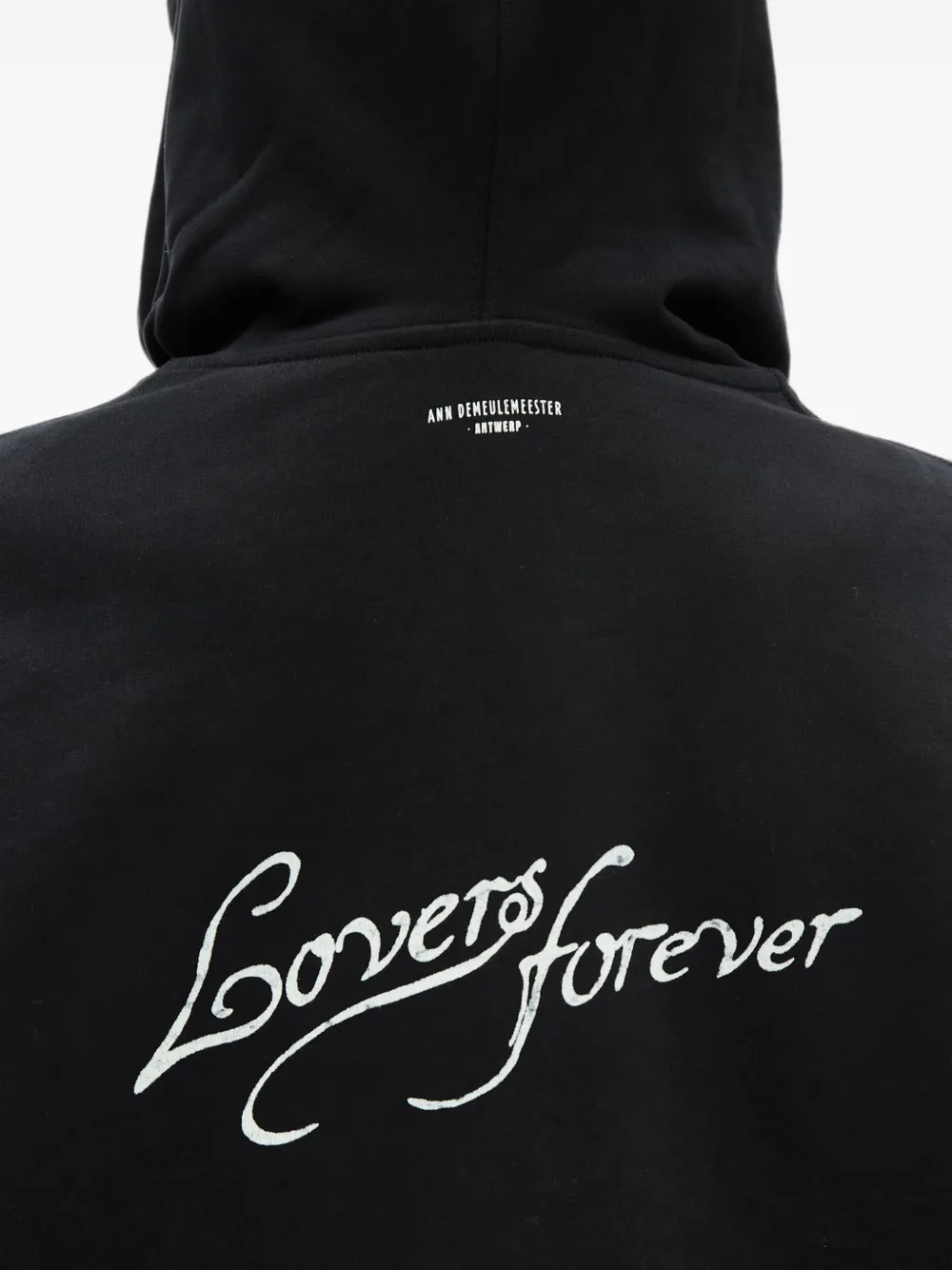 Ann Demeulemeester Cara hoodie met trekkoord Zwart