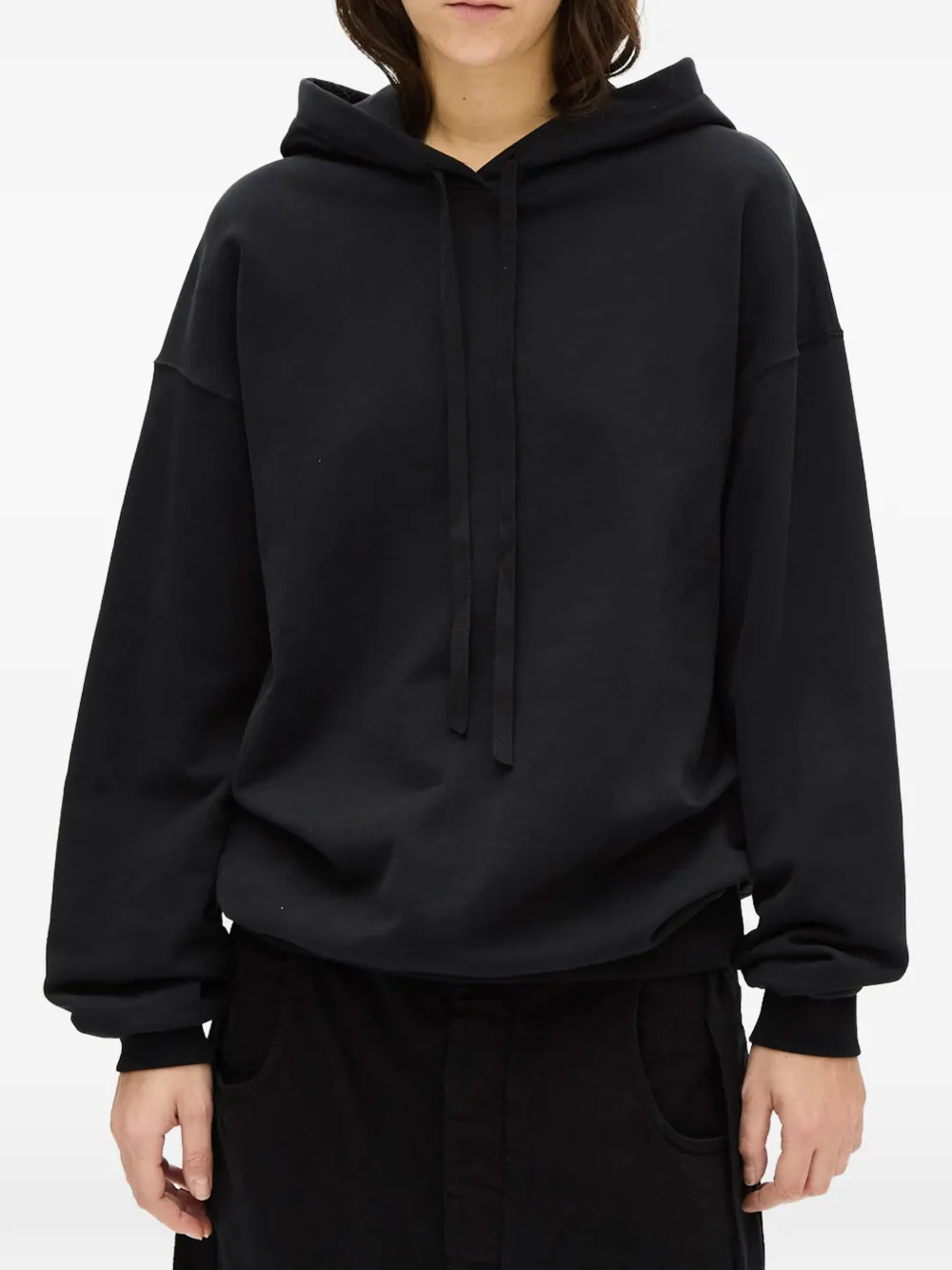 Ann Demeulemeester Cara hoodie met trekkoord Zwart