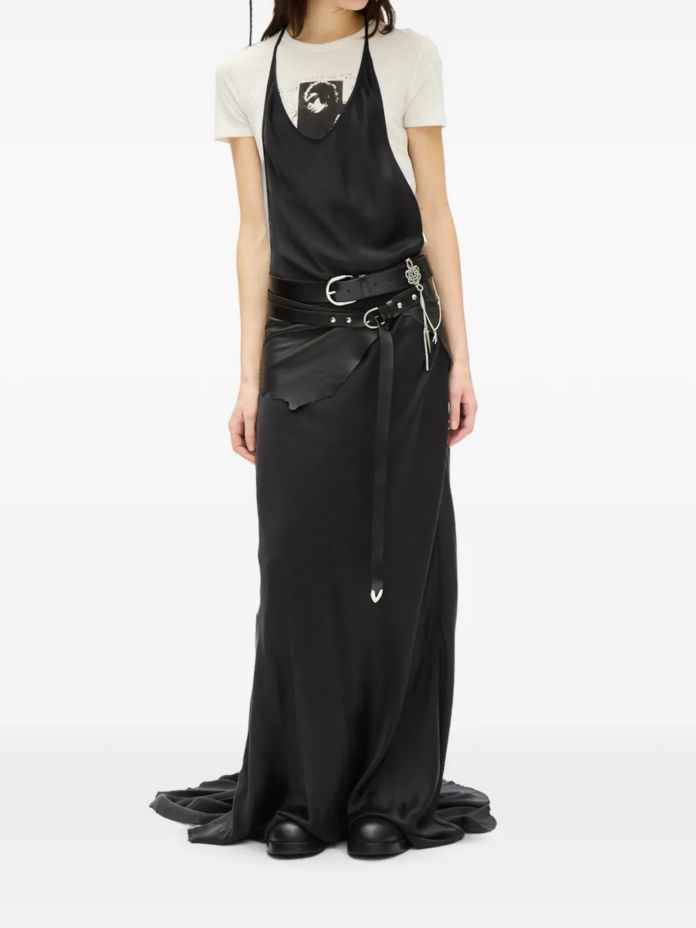Ann Demeulemeester Eleonor maxi-dress Zwart