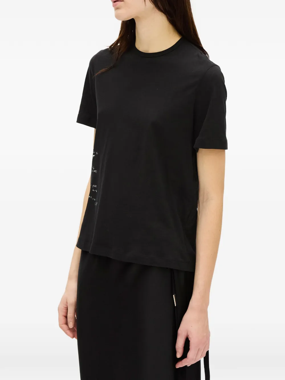 Ann Demeulemeester Fanie slogan-print cotton T-shirt