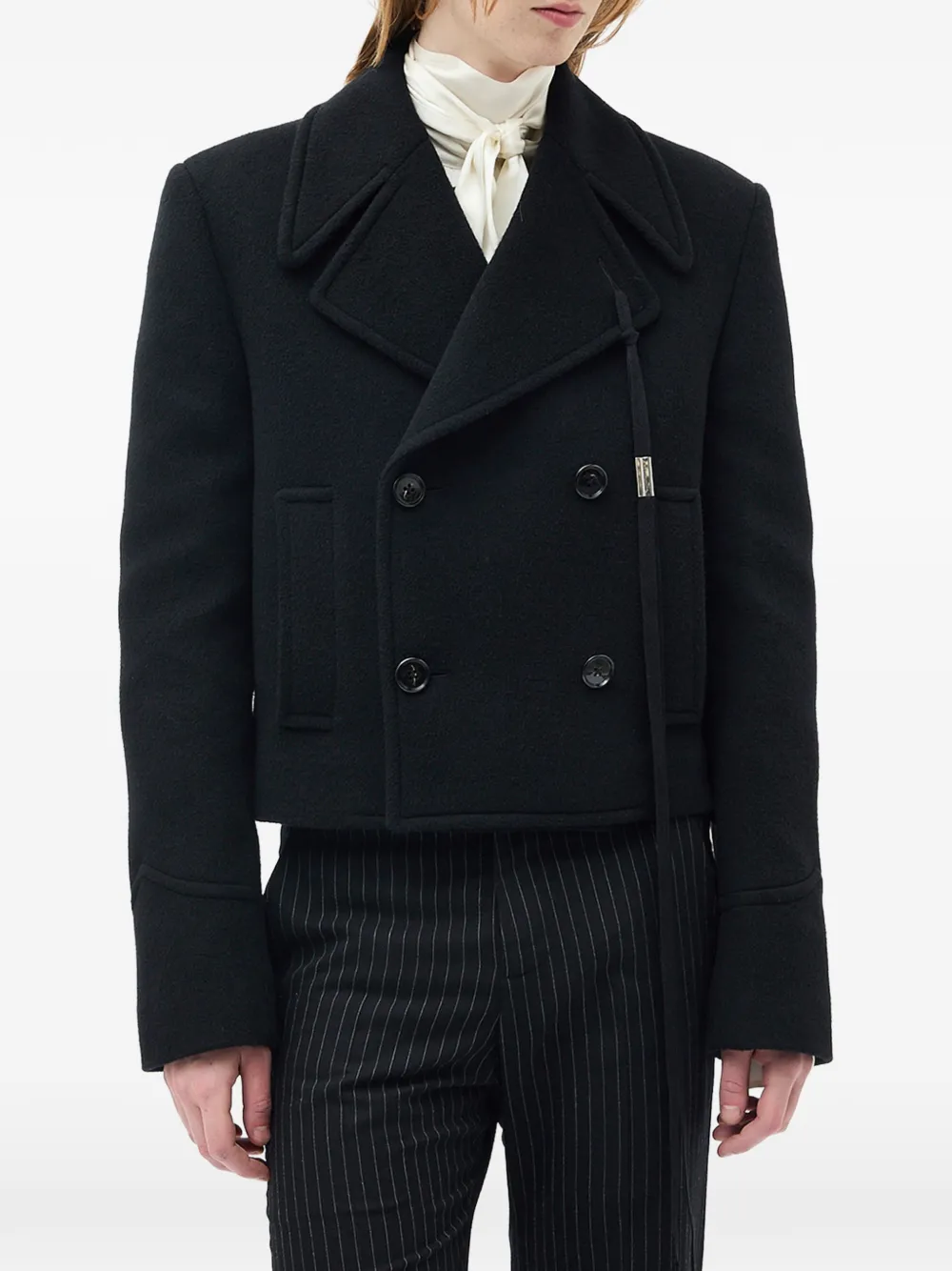 Ann Demeulemeester Dalmar double-breasted jacket - Nero