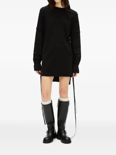 Ann Demeulemeester vestido corto estilo camiseta Lucina a paneles