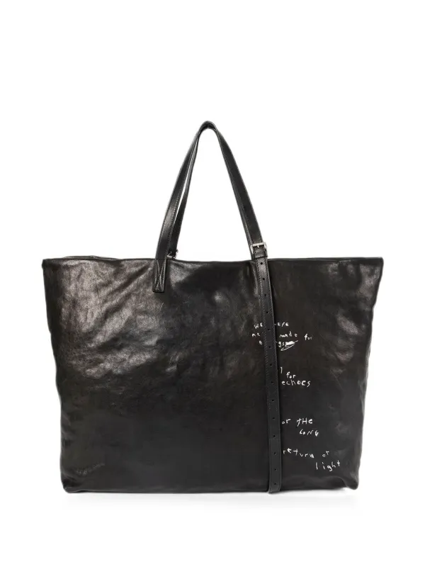 Ann Demeulemeester Bes the Return of Light Tote Bag in Black