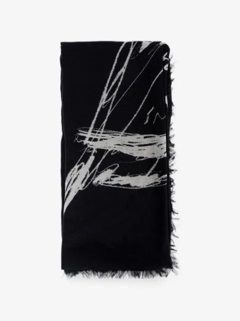 Ann Demeulemeester Vesta Lovers-print scarf