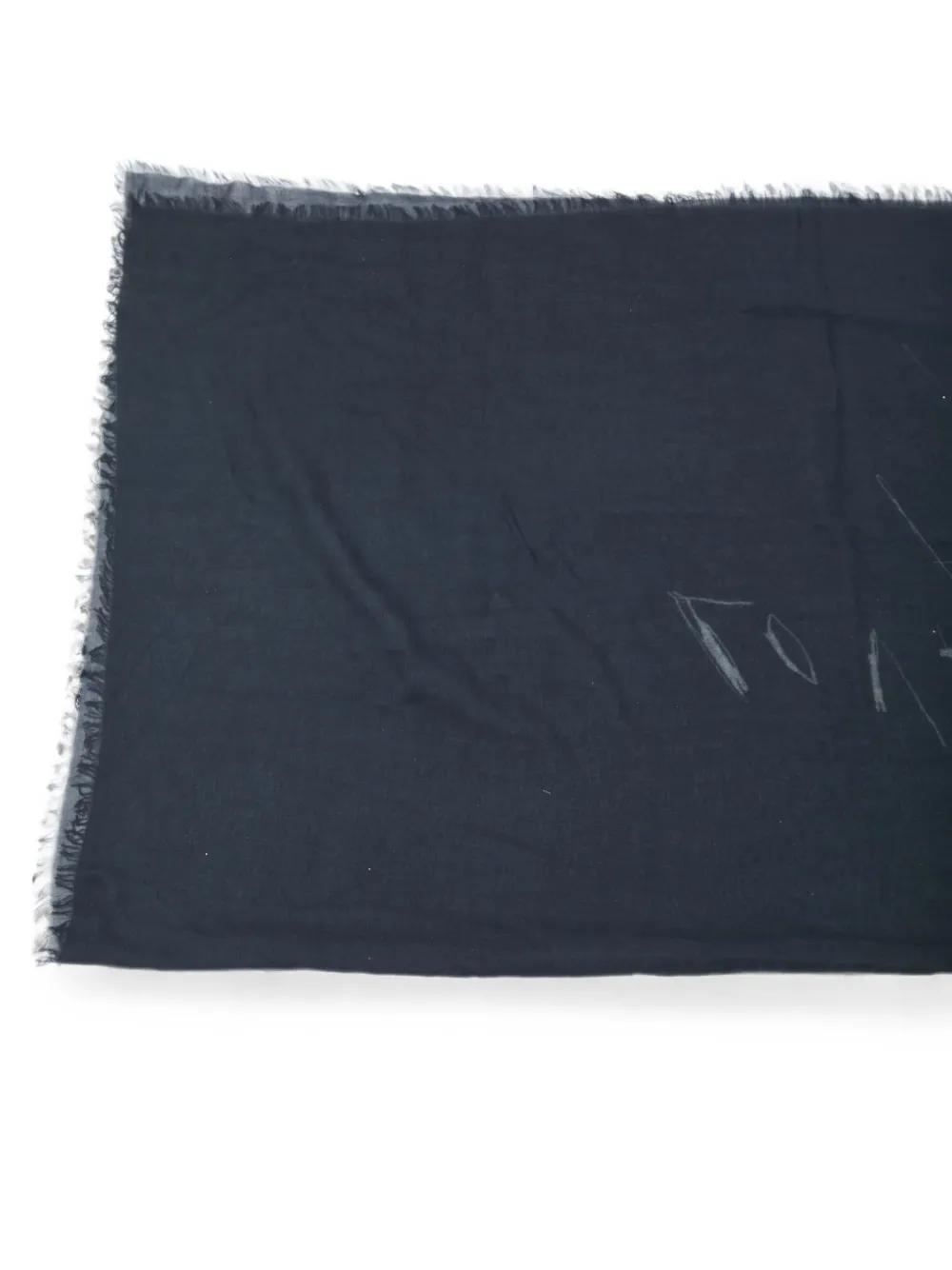 Ann Demeulemeester Sjaal met Vesta Lovers-print Zwart
