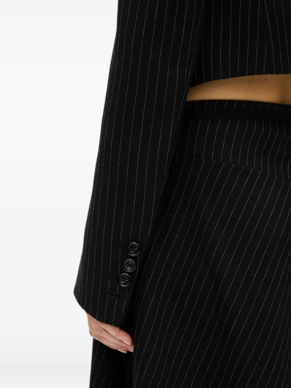 Ann Demeulemeester Manda cropped blazer Zwart