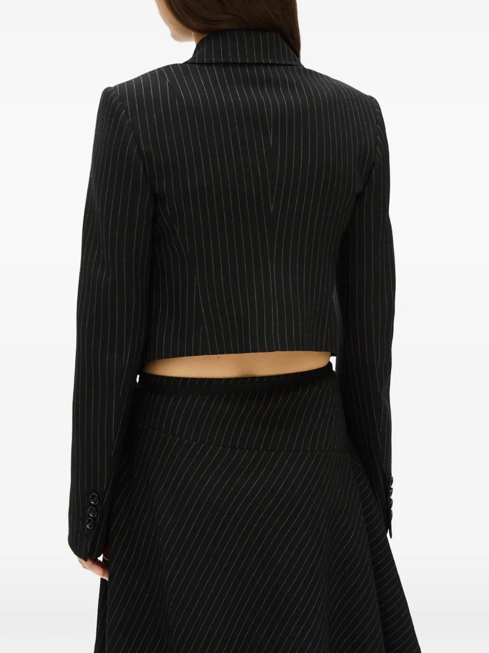 Ann Demeulemeester Manda cropped blazer Zwart